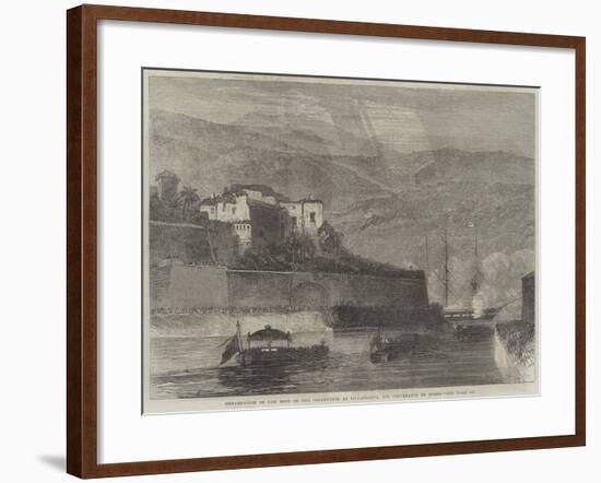 Embarkation of the Body of the Czarewitch at Villafranca, for Conveyance to Russia-null-Framed Giclee Print