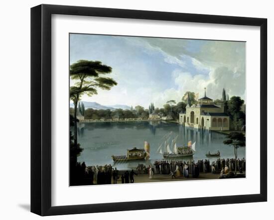 Embarque Real En El Estanque Grande Del Retiro, Ca. 1820-Jose Ribelles-Framed Giclee Print