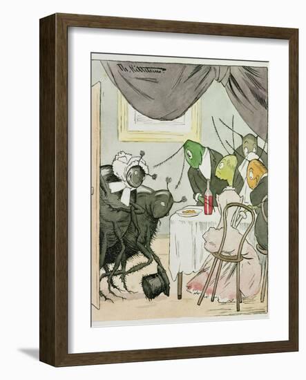 Embarrassing Family Relations, 1893 watercolor on paper-Theodor Severin Kittelsen-Framed Giclee Print