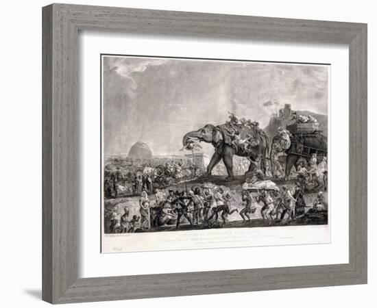 Embassy of Hyderbeck to Calcutta-Johann Zoffany-Framed Giclee Print