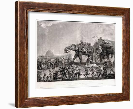 Embassy of Hyderbeck to Calcutta-Johann Zoffany-Framed Giclee Print