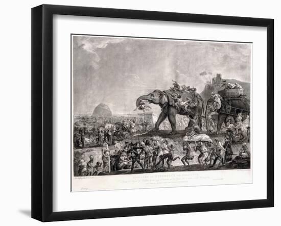 Embassy of Hyderbeck to Calcutta-Johann Zoffany-Framed Giclee Print