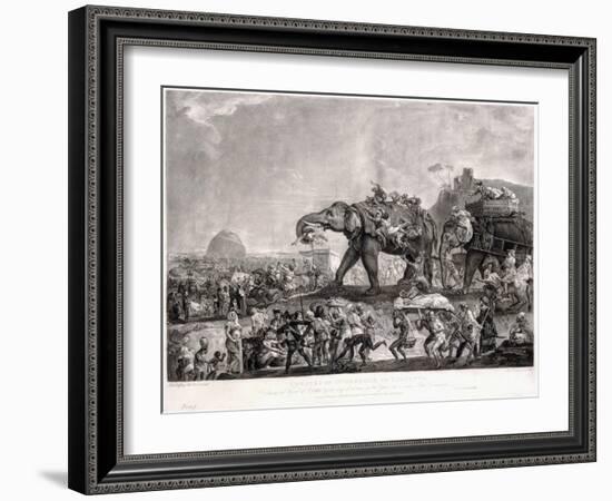 Embassy of Hyderbeck to Calcutta-Johann Zoffany-Framed Giclee Print