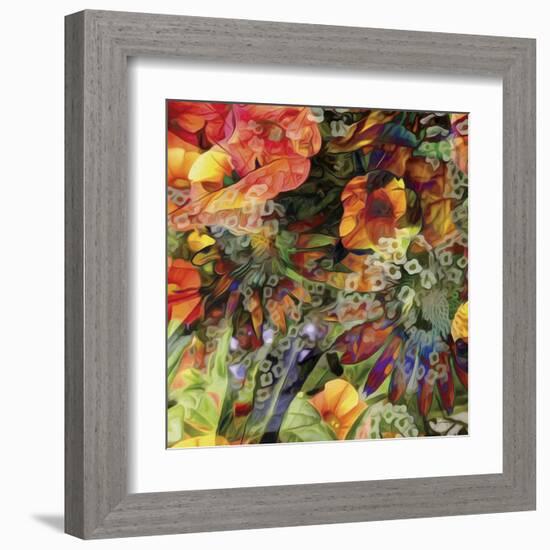 Embellished Eden Tile III-James Burghardt-Framed Art Print