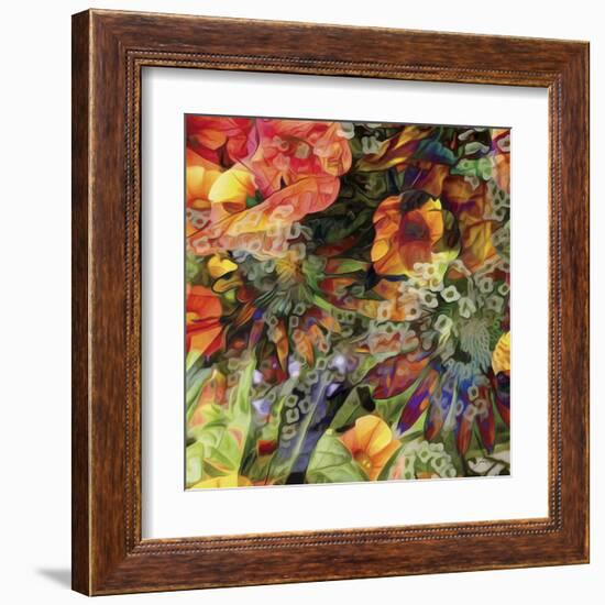 Embellished Eden Tile III-James Burghardt-Framed Art Print