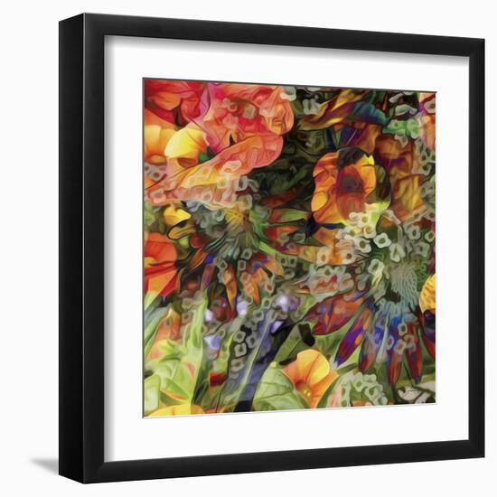 Embellished Eden Tile III-James Burghardt-Framed Art Print