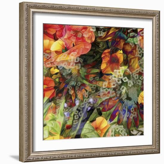 Embellished Eden Tile III-James Burghardt-Framed Art Print