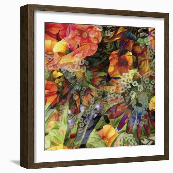 Embellished Eden Tile III-James Burghardt-Framed Art Print