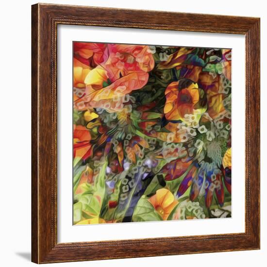 Embellished Eden Tile III-James Burghardt-Framed Art Print