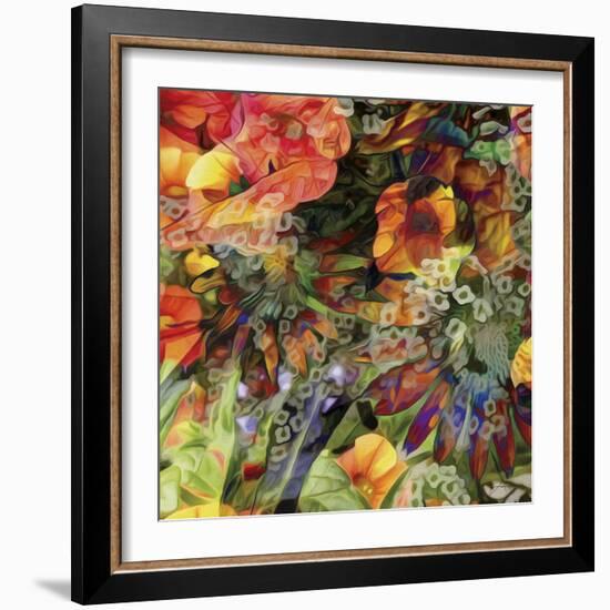 Embellished Eden Tile III-James Burghardt-Framed Art Print