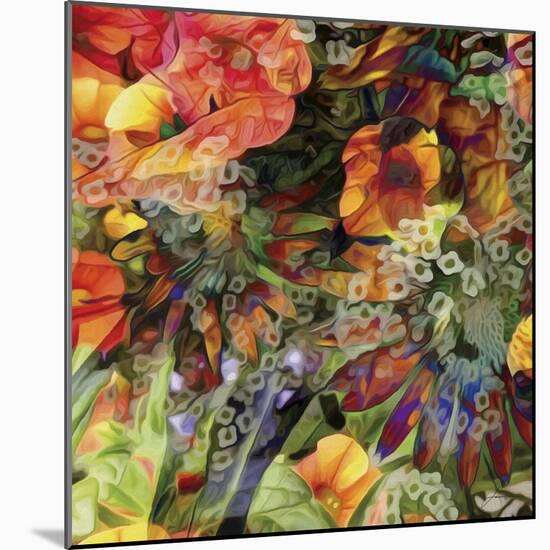 Embellished Eden Tile III-James Burghardt-Mounted Art Print