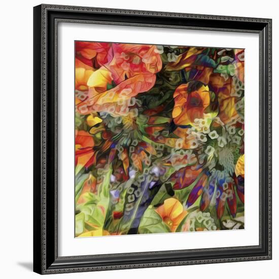 Embellished Eden Tile III-James Burghardt-Framed Art Print