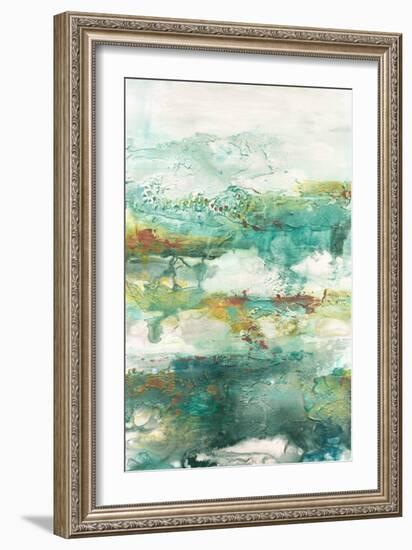 Embellished Emerald Vision I-Lila Bramma-Framed Art Print