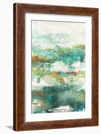 Embellished Emerald Vision I-Lila Bramma-Framed Art Print