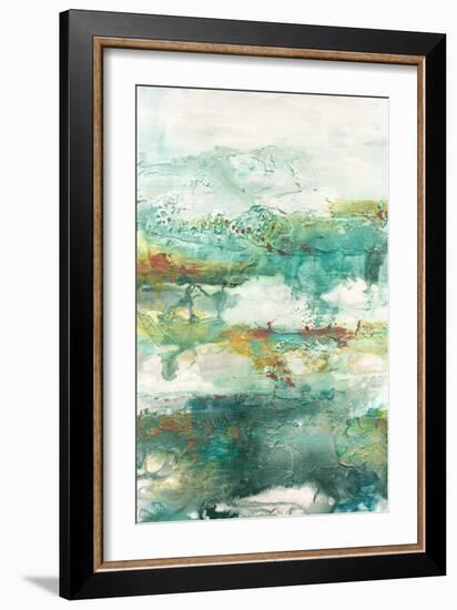 Embellished Emerald Vision I-Lila Bramma-Framed Art Print