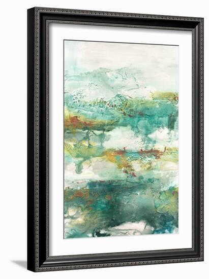 Embellished Emerald Vision I-Lila Bramma-Framed Art Print