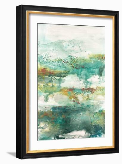 Embellished Emerald Vision I-Lila Bramma-Framed Art Print