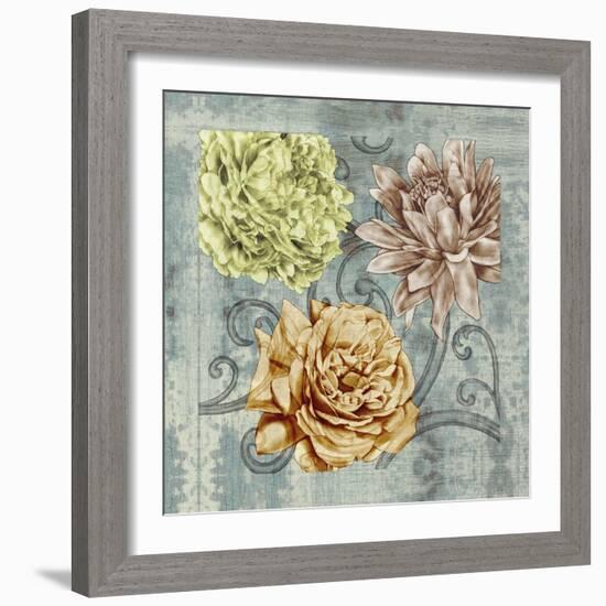 Embellished Flower Fetti II-Jennifer Goldberger-Framed Art Print