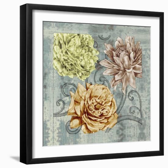 Embellished Flower Fetti II-Jennifer Goldberger-Framed Art Print