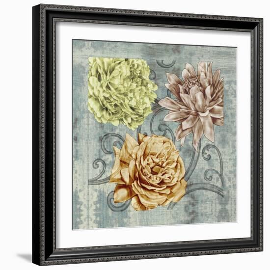 Embellished Flower Fetti II-Jennifer Goldberger-Framed Art Print