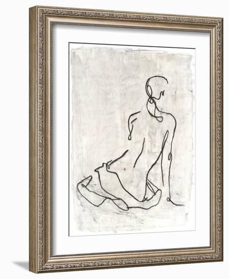 Embellished Gestural Contour I-Ethan Harper-Framed Art Print