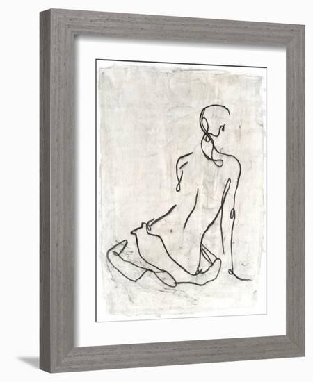 Embellished Gestural Contour I-Ethan Harper-Framed Art Print