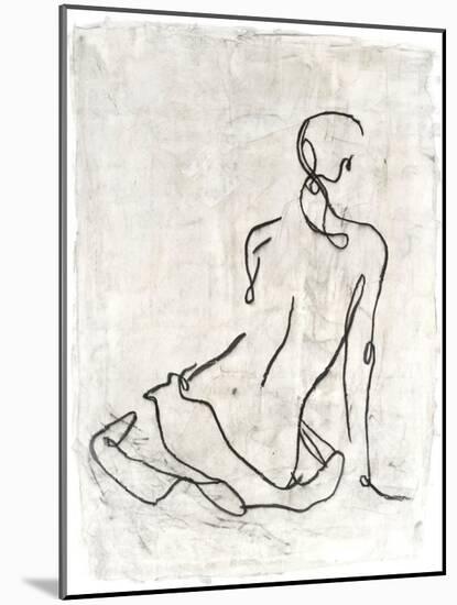 Embellished Gestural Contour I-Ethan Harper-Mounted Art Print