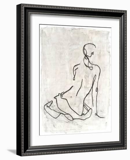 Embellished Gestural Contour I-Ethan Harper-Framed Art Print