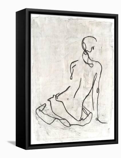 Embellished Gestural Contour I-Ethan Harper-Framed Stretched Canvas