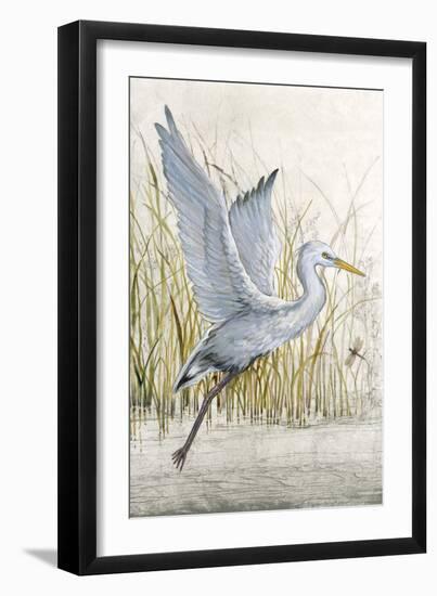 Embellished Heron Sanctuary I (BA)-Tim OToole-Framed Art Print
