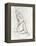 Embellished Nude Contour Sketch I-Ethan Harper-Framed Stretched Canvas