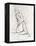 Embellished Nude Contour Sketch I-Ethan Harper-Framed Stretched Canvas