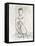 Embellished Nude Contour Sketch II-Ethan Harper-Framed Stretched Canvas