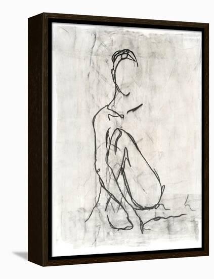 Embellished Nude Contour Sketch II-Ethan Harper-Framed Stretched Canvas