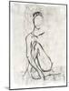 Embellished Nude Contour Sketch II-Ethan Harper-Mounted Art Print