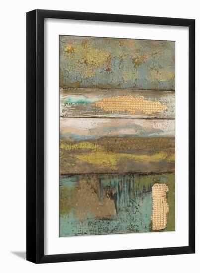 Embellished Segmented Textures II-Jennifer Goldberger-Framed Art Print