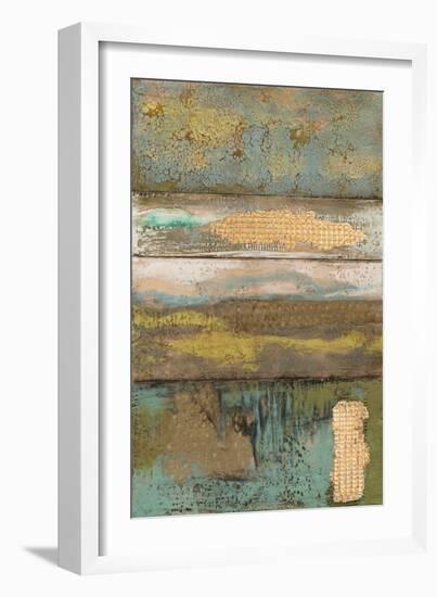 Embellished Segmented Textures II-Jennifer Goldberger-Framed Art Print