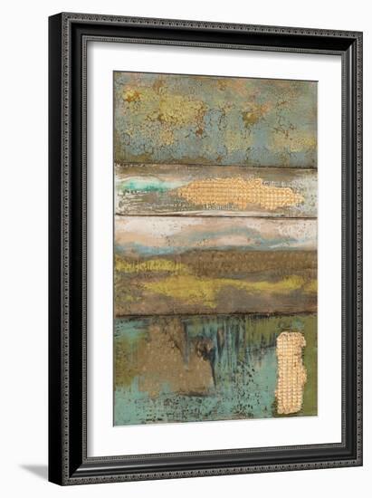 Embellished Segmented Textures II-Jennifer Goldberger-Framed Art Print