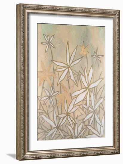 Embellished Starburst Bloom I-Vanna Lam-Framed Art Print