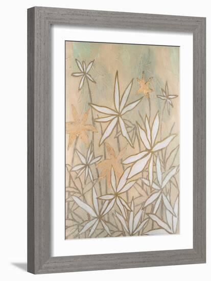 Embellished Starburst Bloom I-Vanna Lam-Framed Art Print