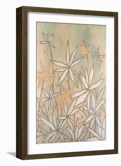 Embellished Starburst Bloom I-Vanna Lam-Framed Art Print