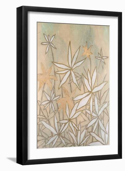 Embellished Starburst Bloom I-Vanna Lam-Framed Art Print