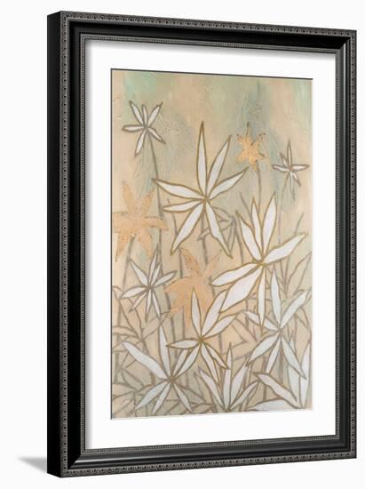 Embellished Starburst Bloom I-Vanna Lam-Framed Art Print