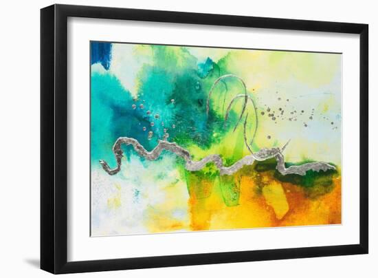 Embellished Tropical Cocktail II-Joyce Combs-Framed Art Print