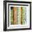 Embellished Vibrant Stripes I-Jennifer Goldberger-Framed Art Print