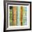 Embellished Vibrant Stripes I-Jennifer Goldberger-Framed Art Print