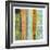 Embellished Vibrant Stripes I-Jennifer Goldberger-Framed Art Print