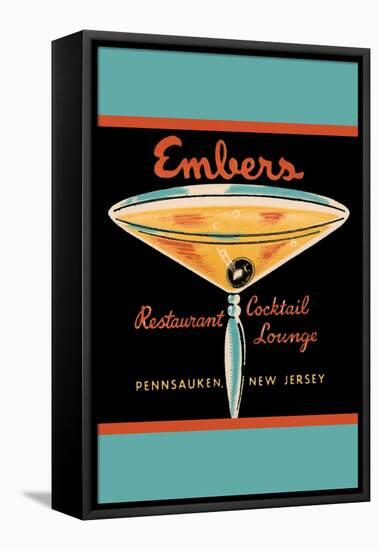 Embers Restaurant Cocktail Lounge-null-Framed Stretched Canvas