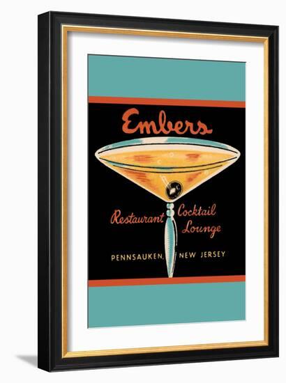 Embers Restaurant Cocktail Lounge-null-Framed Art Print