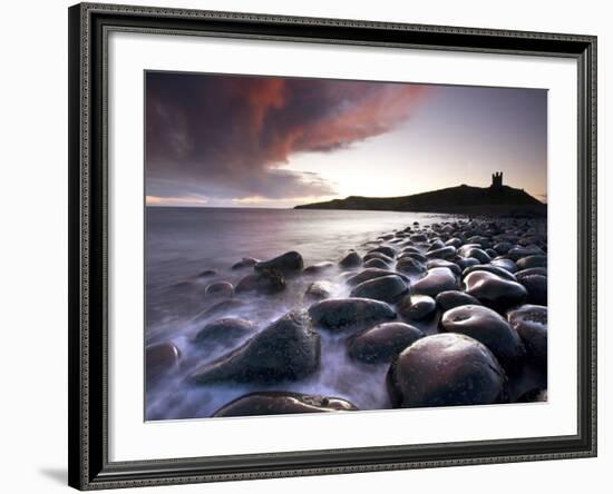 Embleton Bay, Dunstanburgh Castle, Northumberland, England, UK-Lee Frost-Framed Photographic Print